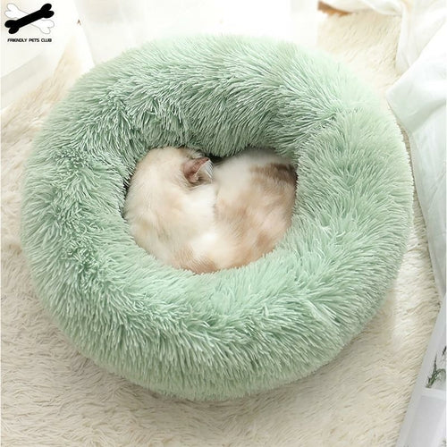 Ultra-Soft Donut Pet Bed - size and feature view