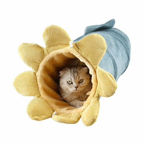 Fruit Tunnel Cat Toy - in-use view
