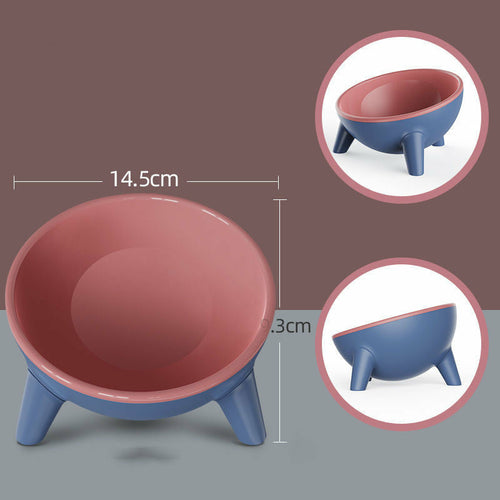 Raised Pet Feeding Bowl Set - close-up view
