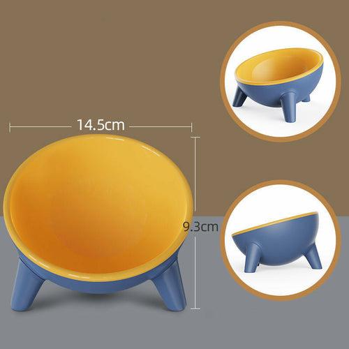 Raised Pet Feeding Bowl Set - size and feature view