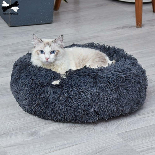 Ultra-Soft Donut Pet Bed - in-use view