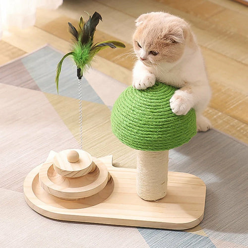 Cat Scratching Post with Toy - main product view