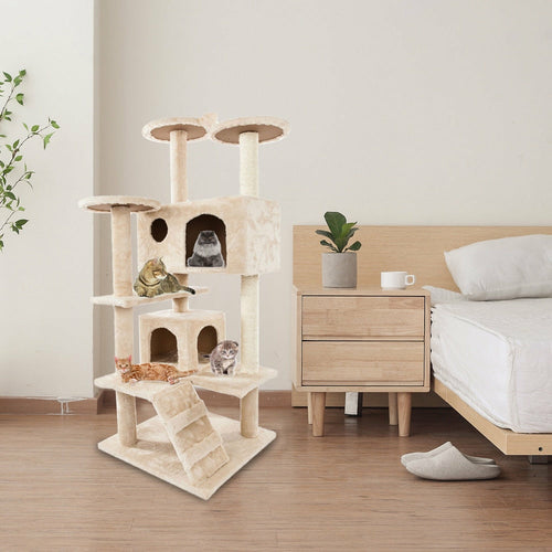 Sisal Rope Cat Climbing Tower - size and feature view