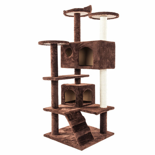 Sisal Rope Cat Climbing Tower - close-up view