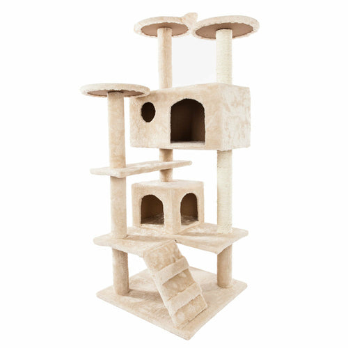 Sisal Rope Cat Climbing Tower - package contents view