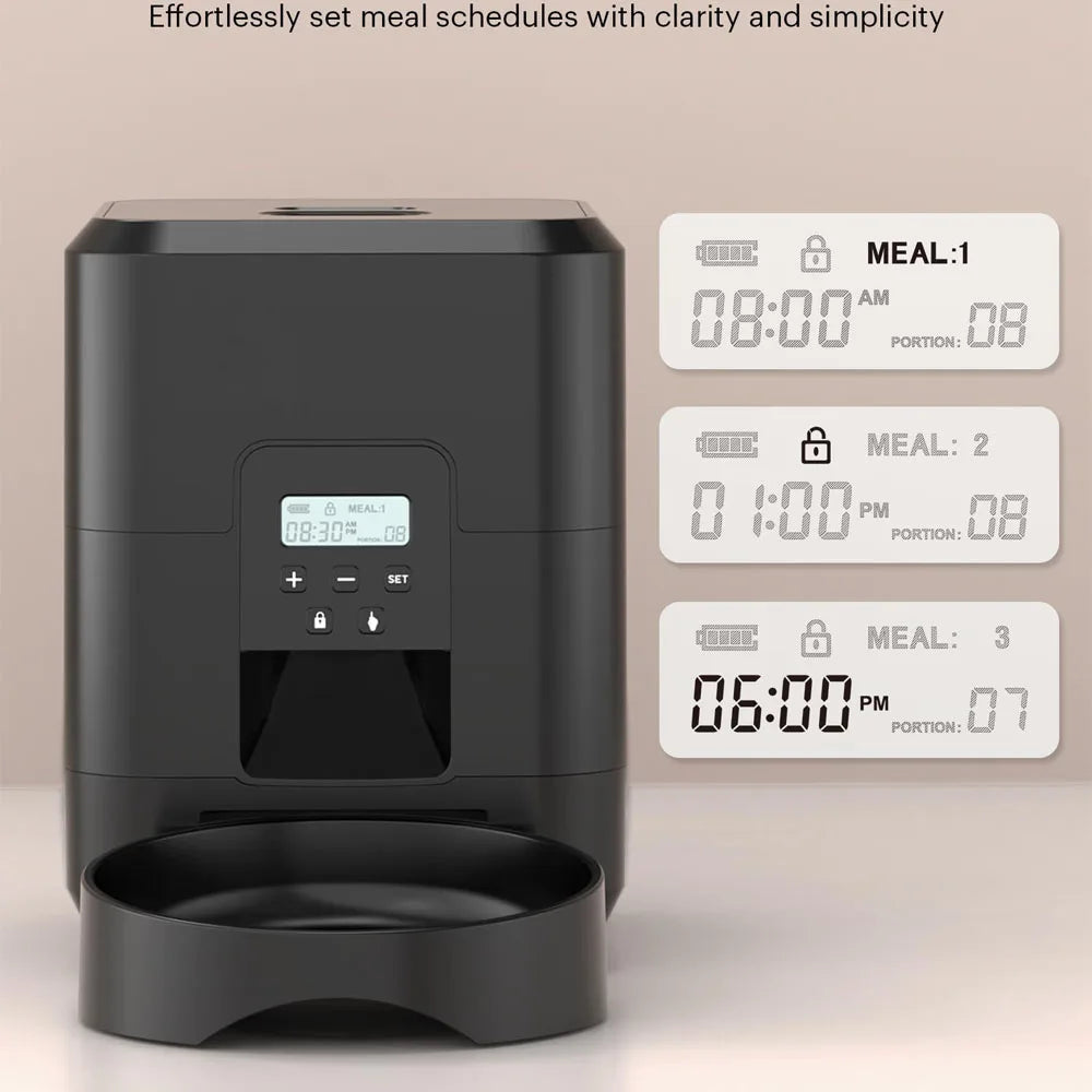 Smart Automatic Pet Feeder for Cats and Dogs - in-use view