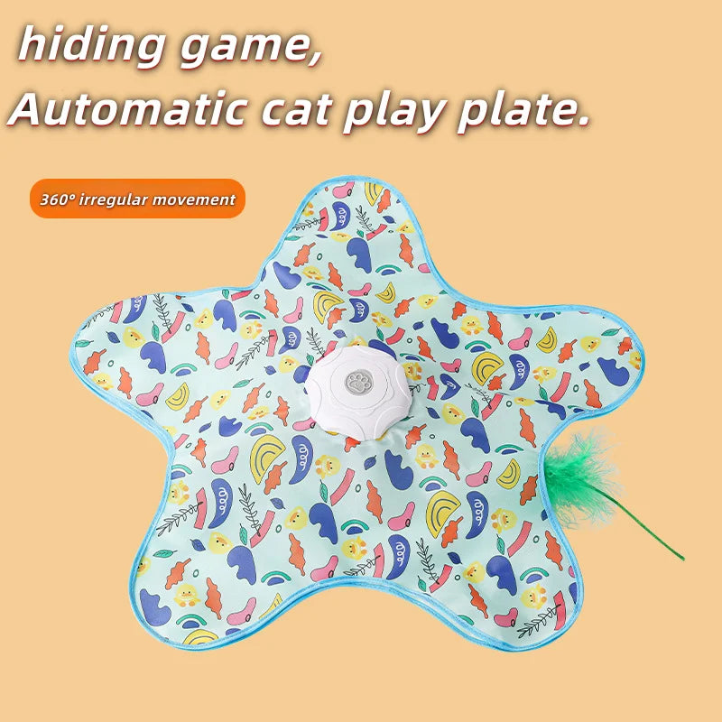 Interactive Cat Hunting Turntable Toy - package contents view