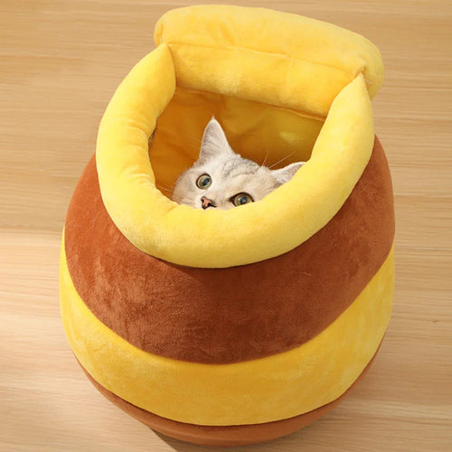 Honey Jar Covered Cat Bed - color option view