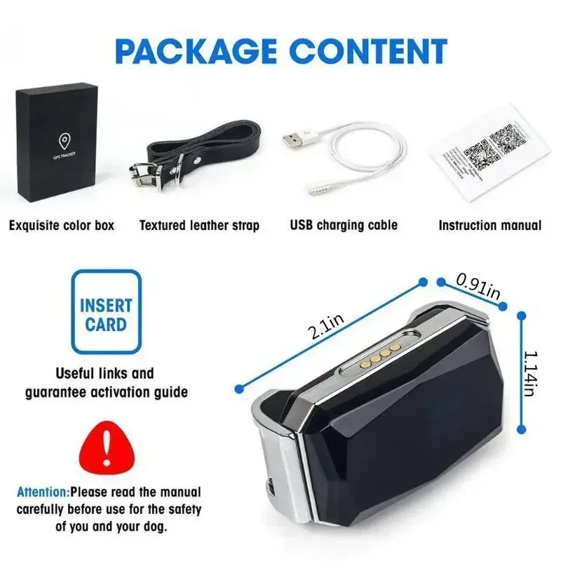 Mini Pet Location Tracker Collar - lifestyle view