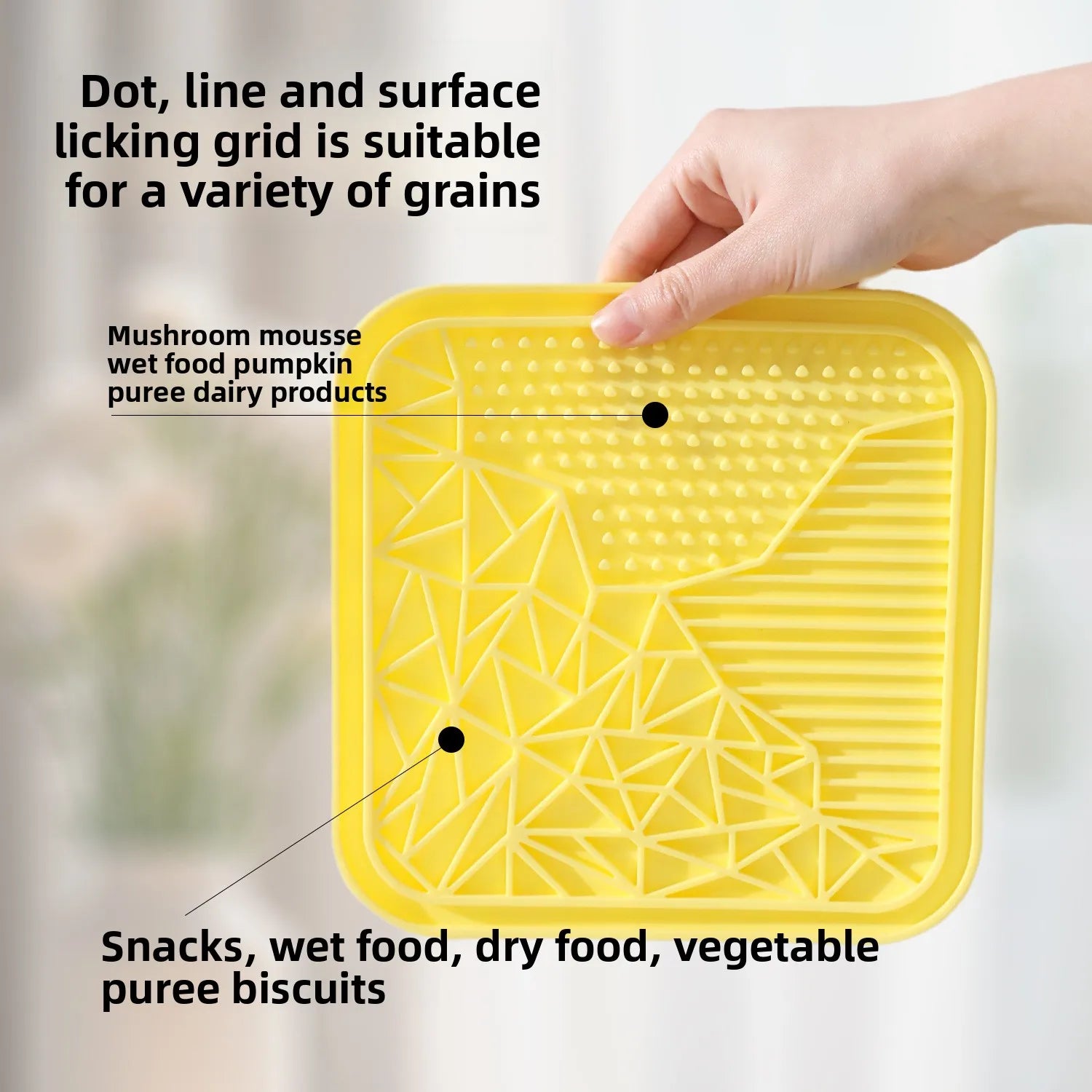 Silicone Slow Feeder Lick Mat for Dogs - in-use view