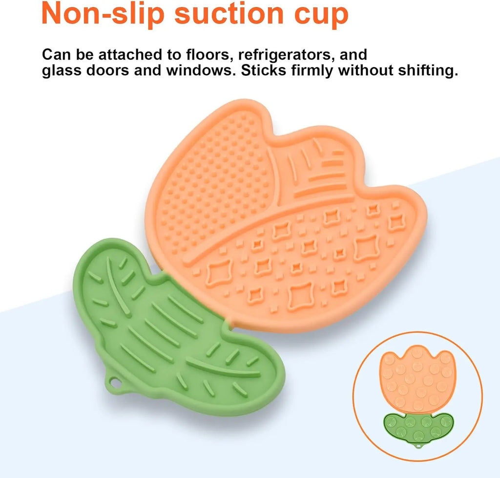 Non-Slip Silicone Slow Feeder Licking Mat - detail view