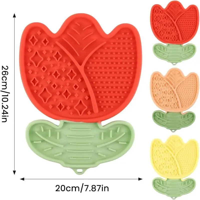 Non-Slip Silicone Slow Feeder Licking Mat - lifestyle view