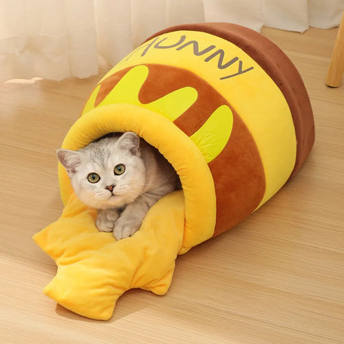 Honey Jar Covered Cat Bed - main product view