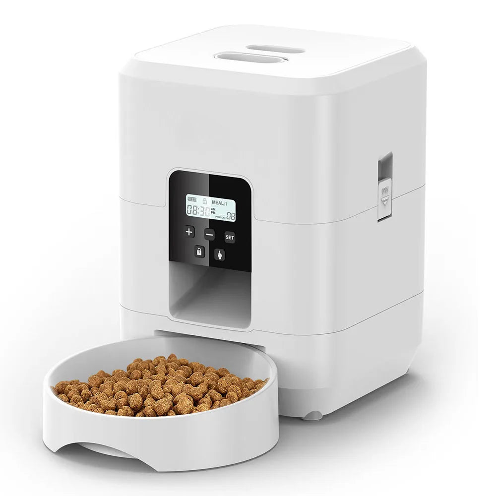 Smart Automatic Pet Feeder for Cats and Dogs - close-up view
