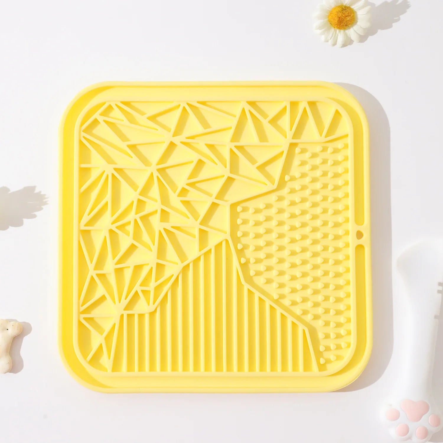 Silicone Slow Feeder Lick Mat for Dogs - close-up view