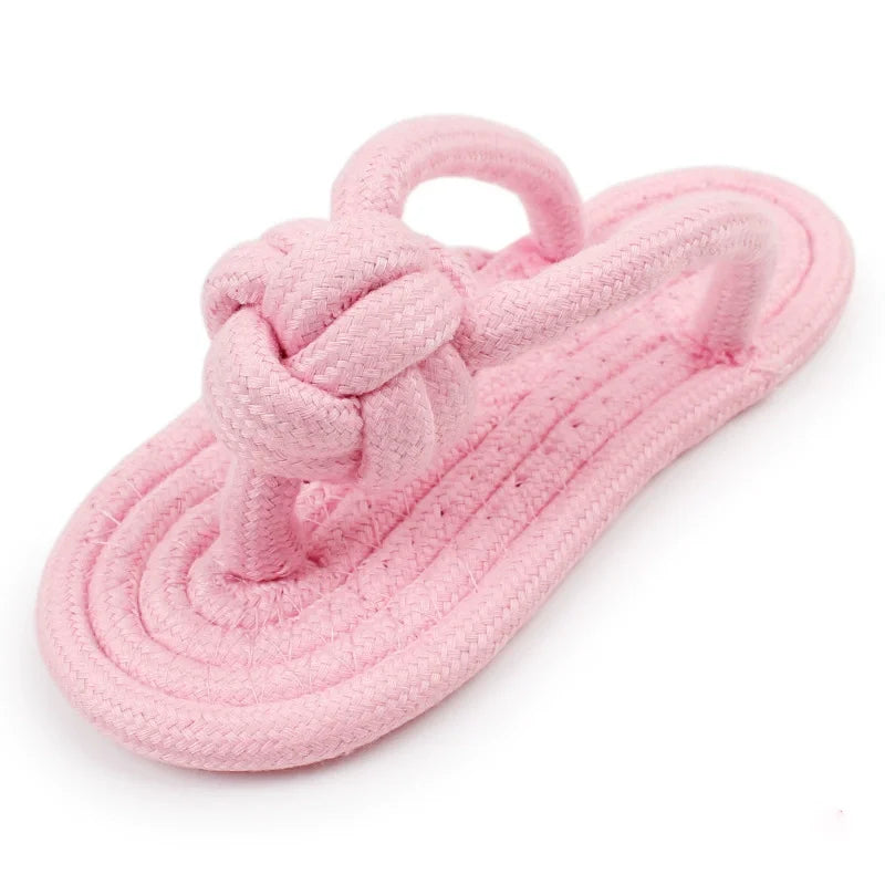 Cotton Rope Slipper Chew Toy for Small Dogs - package contents view