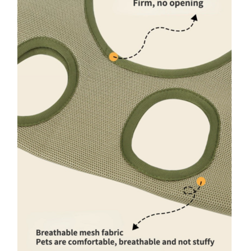 Cat Grooming Hammock Bag - in-use view