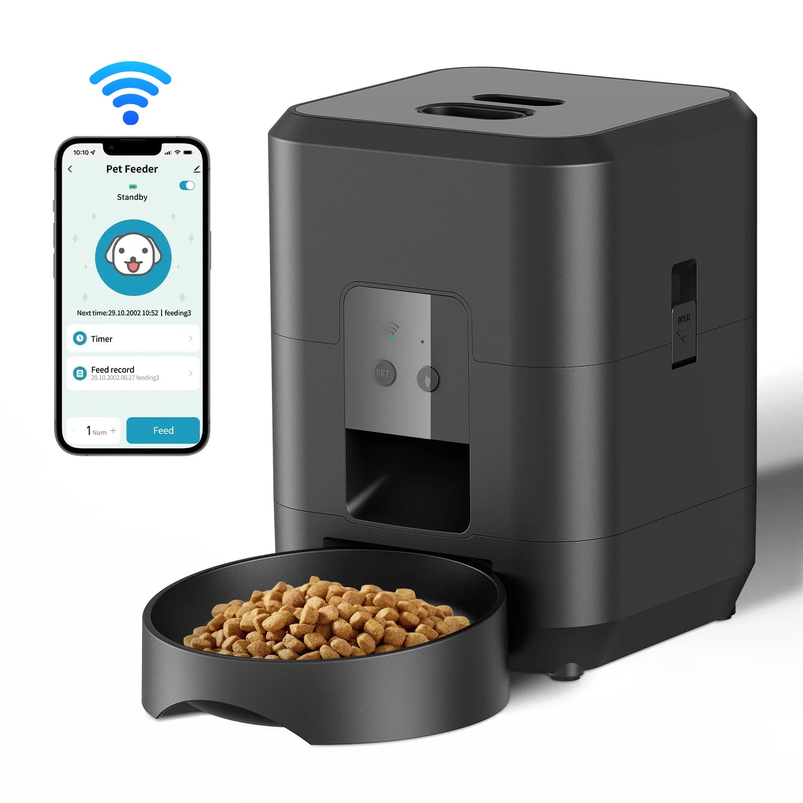 Smart Automatic Pet Feeder for Cats and Dogs - main product view