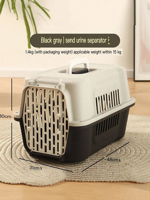 Portable Pet Carrier Bag - size and feature view