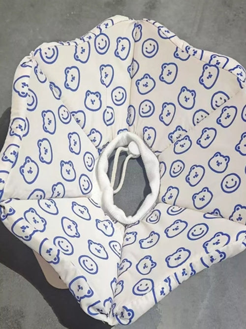 Cartoon Pattern Pet Collar - in-use view