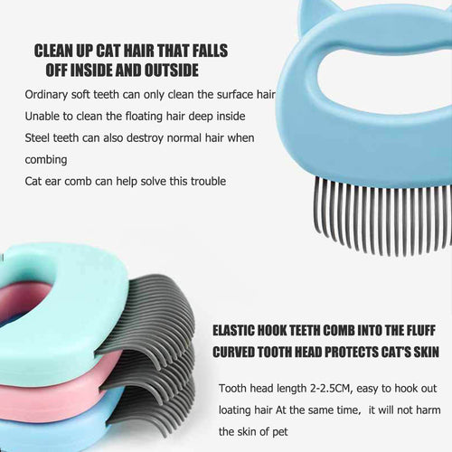 Pet Massage Grooming Brush - detail view