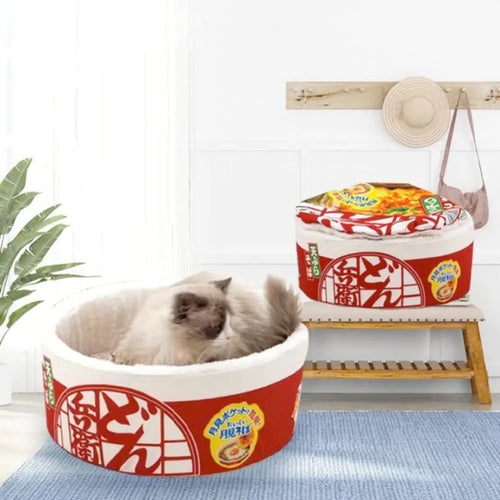 Ramen Cushion Pet Bed - detail view