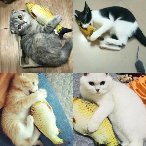 Electric Flopping Fish Cat Toy - in-use view